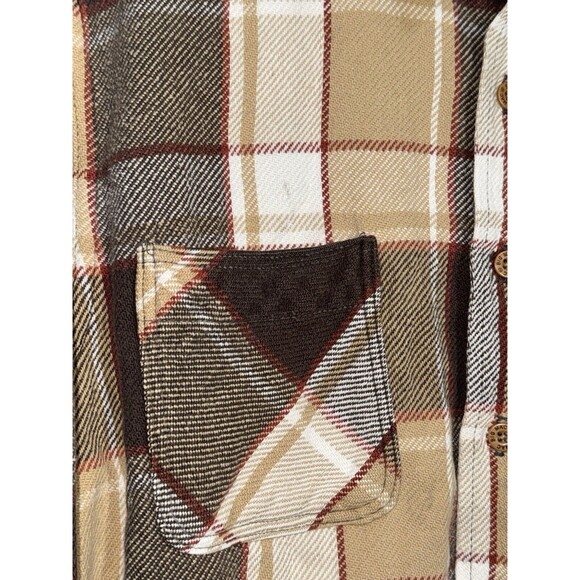 Vintage Distressed 70s Big Mac Flannel Button Up Shirt Adult Size Large MiUSA - Picture 5 of 16